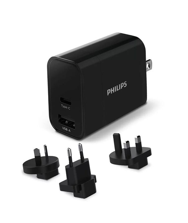 DLP2621T/00 Universal 2 Çıkışlı Type-C ve USB Şarj Adaptörü - 1