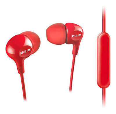 Philips - Philips SHE3555RD/00 Mikrofonlu Kulak İçi Kulaklık Kırmızı