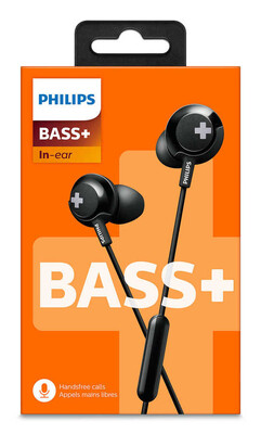 Philips SHE4305BK/00 Bass+ Mikrofonlu Kulakiçi Kulaklık - Thumbnail